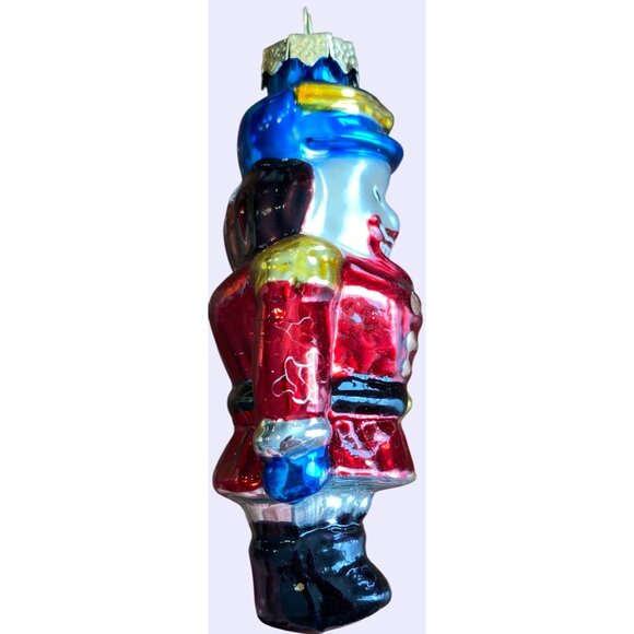 Set Of 3 Hand-Painted Glass Christmas Ornaments Nutcracker Gingerbread Snowman C - Picture 4 of 16